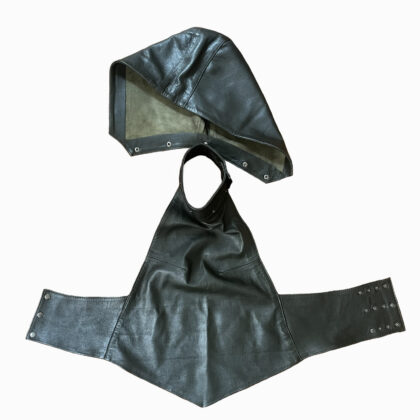 Hooded Leather Top